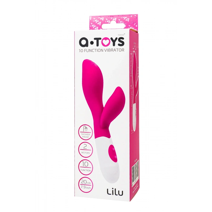 VipMarketim A-toys Lilu Klitoral Uyarıcı Vibratör, Silikon, Pembe, 20 Cm