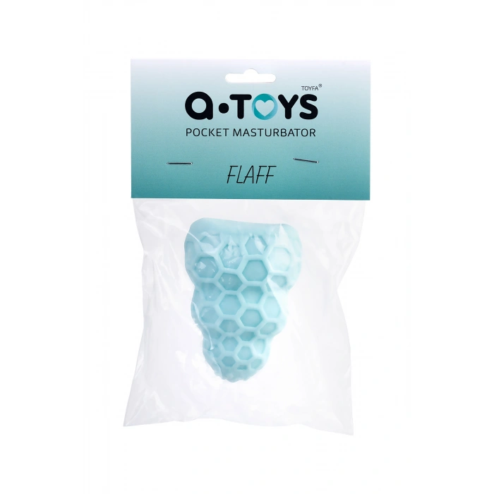 VipMarketim A-toys Masturbator Flaff, Tpe, Turkuaz, 8cm, Ø 2,9 Cm