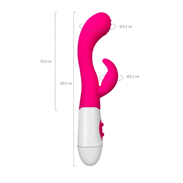 VipMarketim A-toys Nessy Klitoral Uyarıcı Vibratör, Silikon, Pembe, 20 Cm