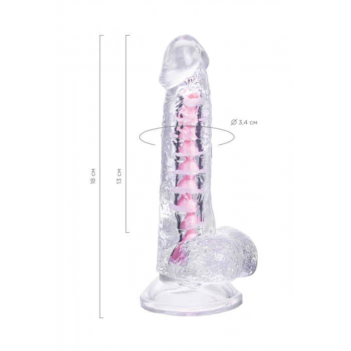 VipMarketim A-toys Paret Jel Dildo, Tpe, Şeffaf, 18 Cm