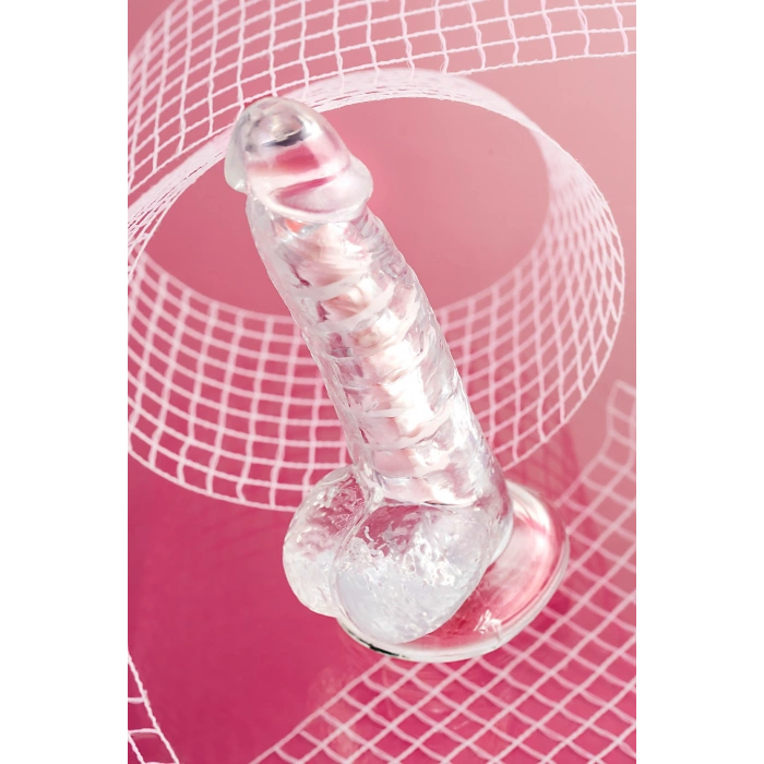 VipMarketim A-Toys  Paret Jel Dildo, TPE, Şeffaf, 18 cm