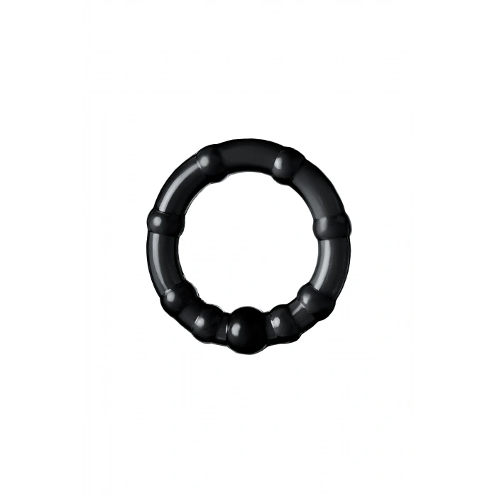 VipMarketim A-Toys Penis  Halka Seti, TPE, siyah, Ø 3,5/3/2 cm