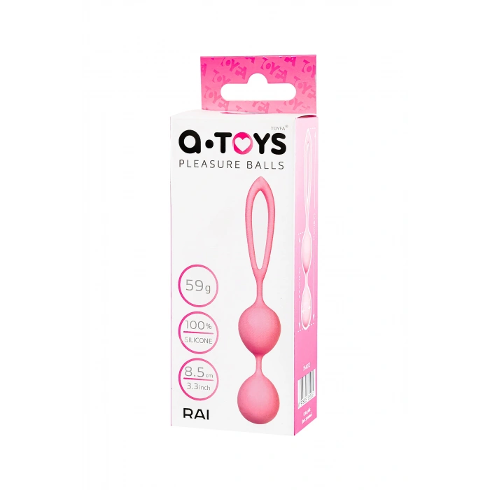 VipMarketim A-Toys Rai Vajinal Topları, silikon, pembe, 17 cm