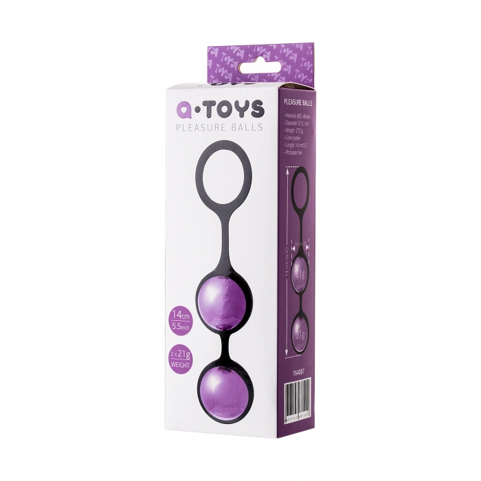 VipMarketim A-Toys Raspy vajinal topları, ABS plastik, Mor, 14 cm
