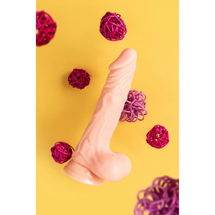 VipMarketim A-Toys  Slock Realistik Dildo, TPE, Ten, 19 cm