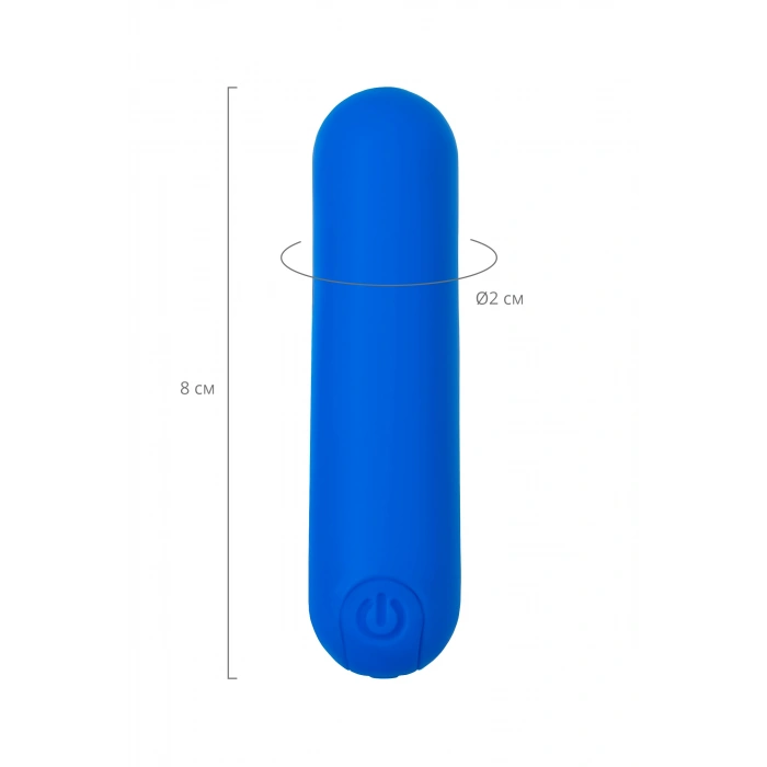 VipMarketim A-toys Titreşimli Mermi Nep, Silikon, Mavi, 8 Cm