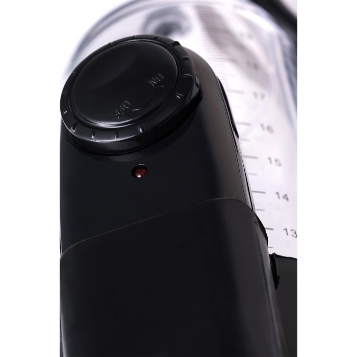 VipMarketim A-toys Titreşimli Penis Pompası, Pvc, Siyah, 22,8 Cm