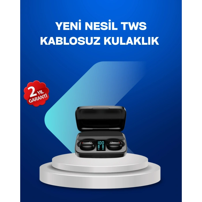 VipMarketim A10s TWS Bluetooth 5.0 Kablosuz Kulaklık 1800 mAh Şarj Kutulu