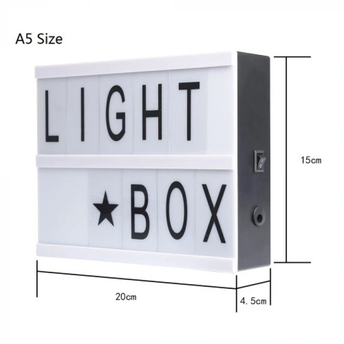 VipMarketim A5 Led Işıklı Yazı Panosu Lightbox