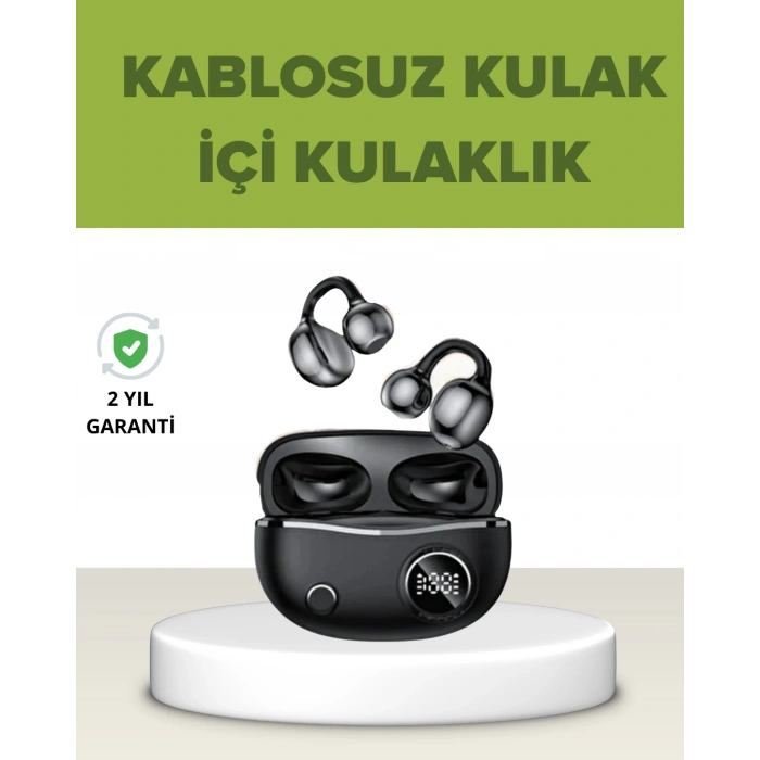 VipMarketim Açık Kulak Tasarımlı Bluetooth 5.4 Kablosuz Kulaklık – Uzun Pil Ömrü