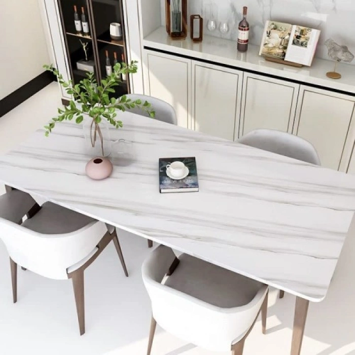 VipMarketim Açık Mermer Desenli Yapışkanlı Folyo Kaplama Kağıdı