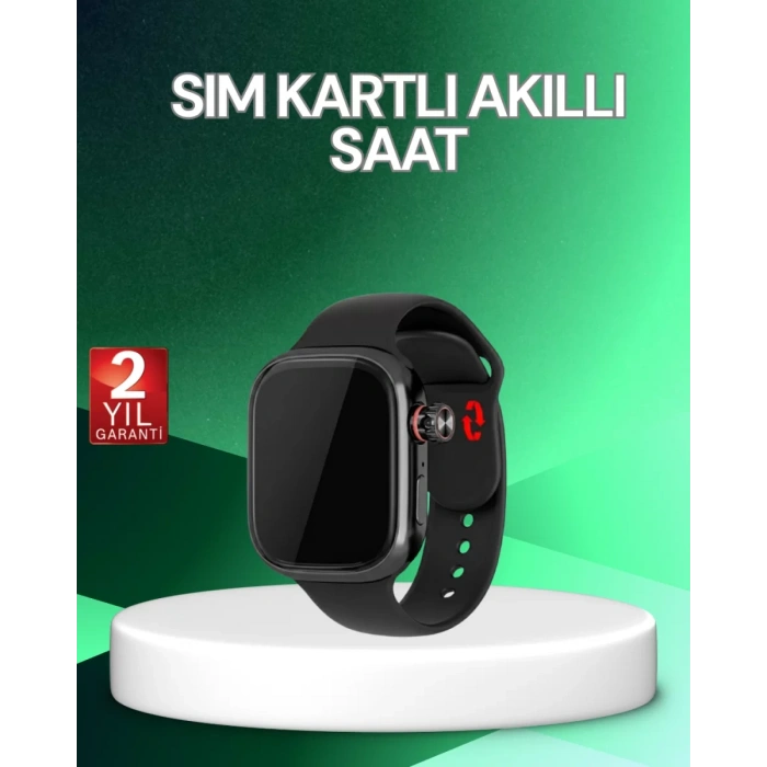VipMarketim Adımsayar ve Nabız Ölçerli SIM Kartlı Akıllı Saat