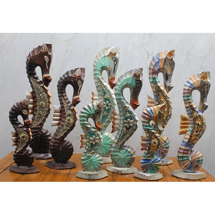 VipMarketim Ahşap 3lü Denizatı Kumlu