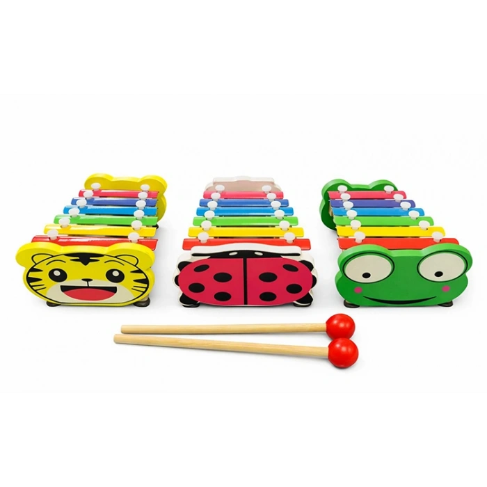 VipMarketim Ahşap 8 Notalı Ksilofon Müzik Aleti