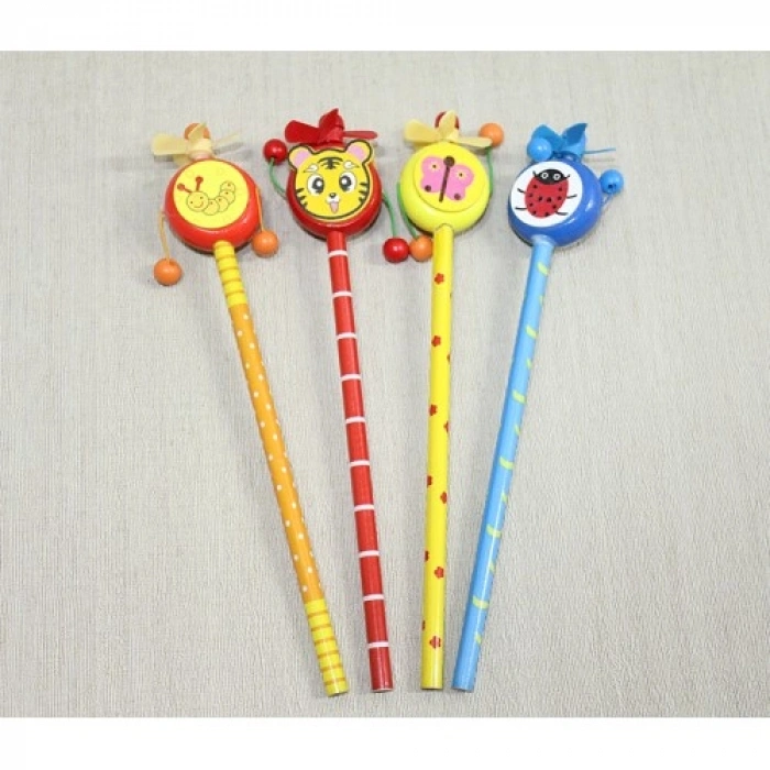 VipMarketim Ahşap Figürlü Kurşun Kalem