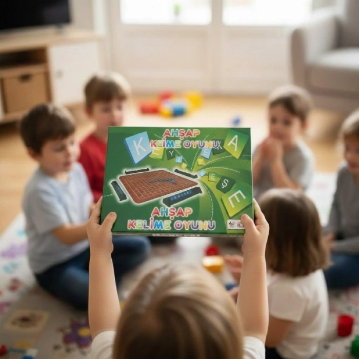 VipMarketim Ahşap Kelime Oyunu