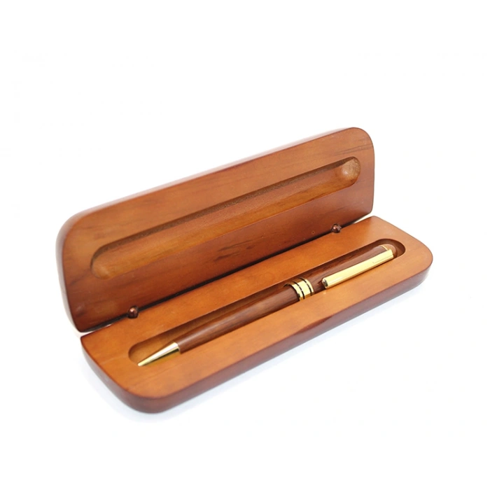 VipMarketim Ahşap Kutulu Tükenmez Kalem Model 4