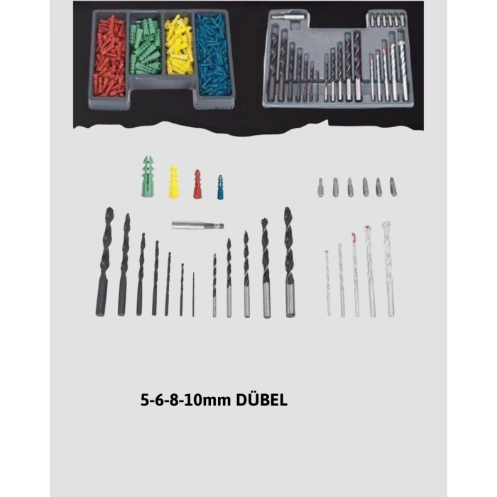 VipMarketim Ahşap Metal Beton Delme Uç Seti Organizerli Karbon Çelik Matkap Ucu