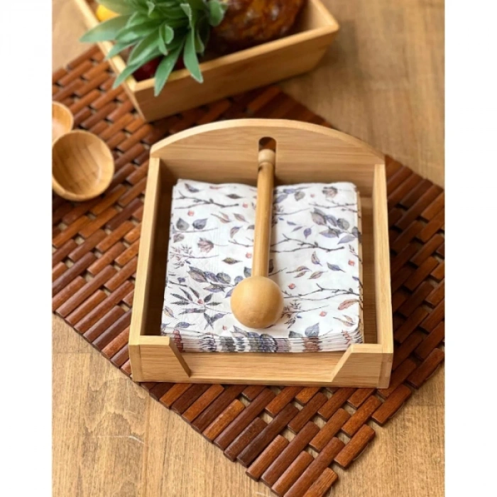 VipMarketim Ahşap Peçetelik