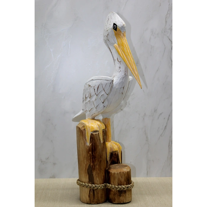 VipMarketim Ahşap Pelikan 60 Cm