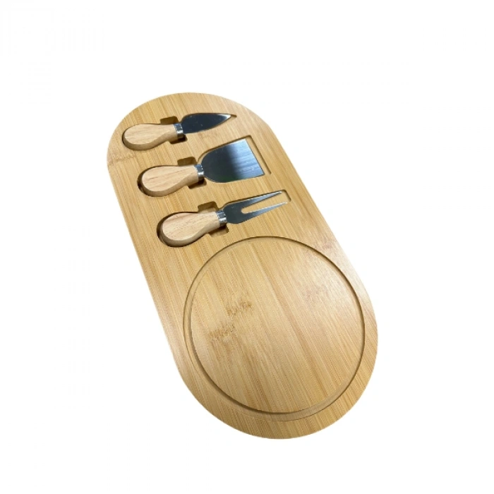 VipMarketim Ahşap Peynir Kesme Ve Sunum Seti