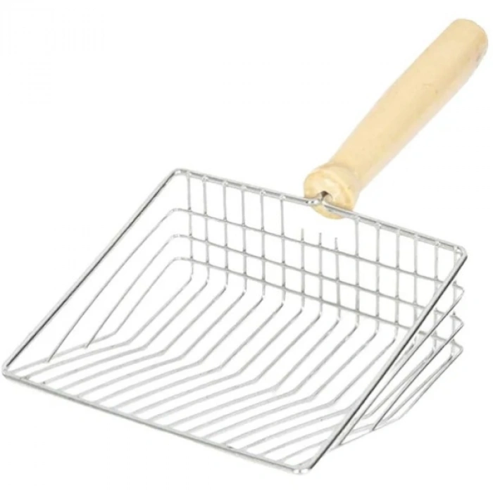 VipMarketim Ahşap Saplı Metal Kum Temizleme Küreği