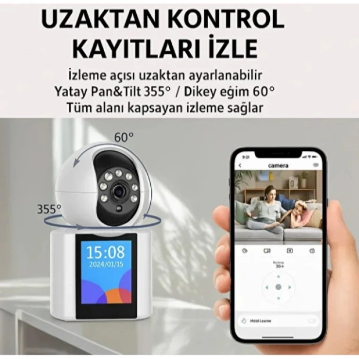 VipMarketim Akıllı Ev Kamerası 2.4 GHz