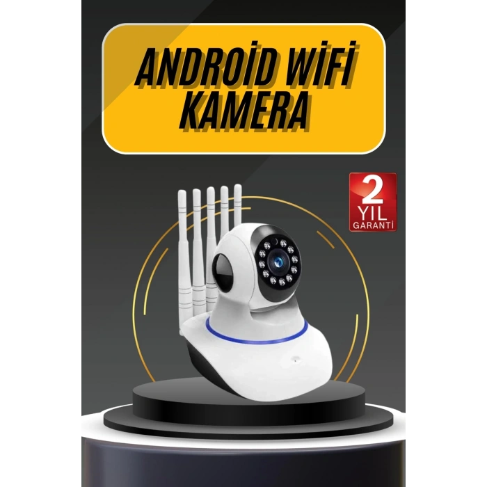 VipMarketim Akıllı Gece Görüşlü Sensörlü Wifi Kamera Telefondan Takip Edilebilir