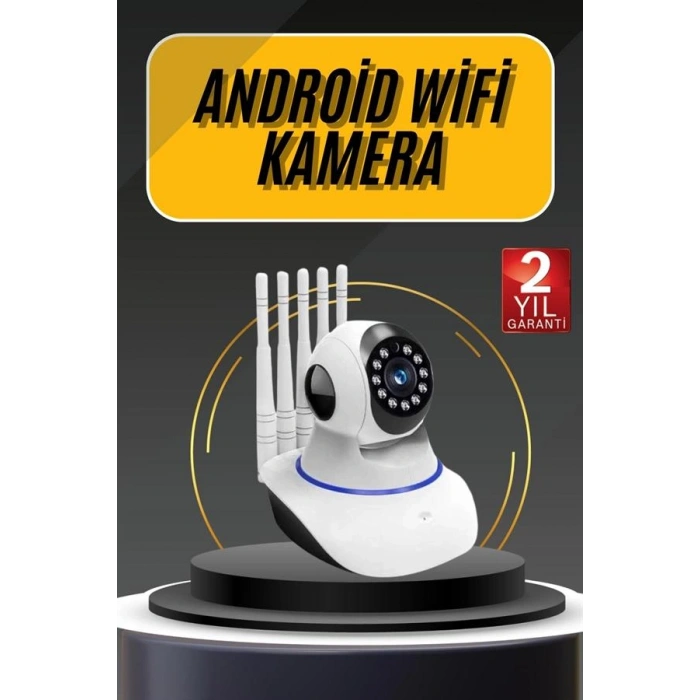 VipMarketim Akıllı Gece Görüşlü Sensörlü Wifi Kamera Telefondan Takip Edilebilir