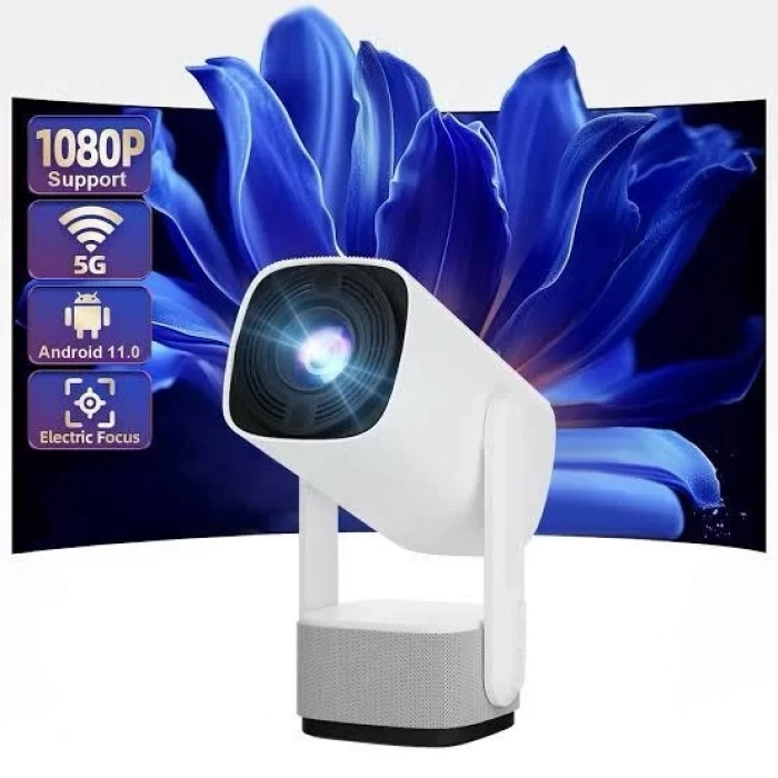 VipMarketim Akıllı Projeksiyon Powerbankli Taşınabilir Sinema Projektörü 4k HD Kaliteli