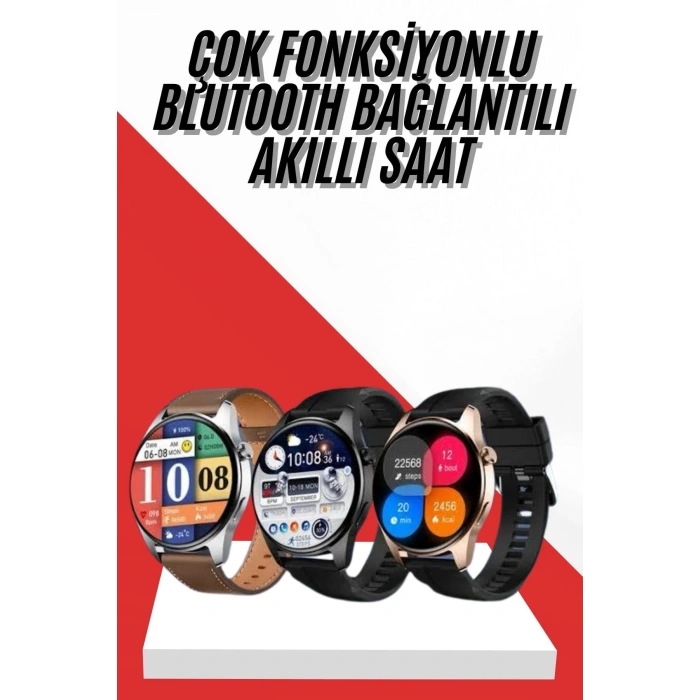 VipMarketim Akıllı Saat 1.5 Inç Amoled Ekran Çift Kordonlu GPS NFC Uyumlu