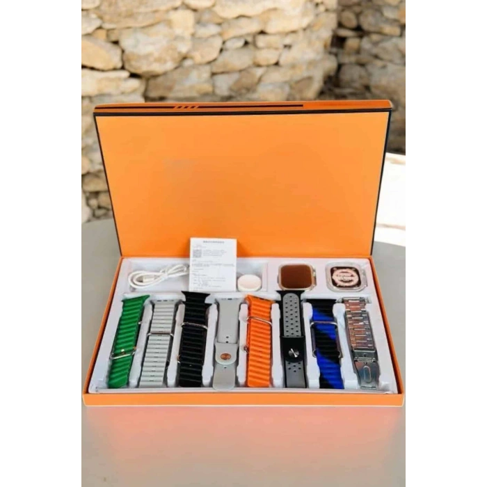 VipMarketim Akıllı Saat 7 Farklı Kordonlu Arama Cevaplayan Bildirim GPS Özelliği