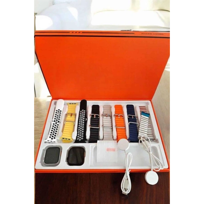 VipMarketim Akıllı Saat 7 Kordonlu MetalPlastik Ve Hasır Kordon Seçeneği