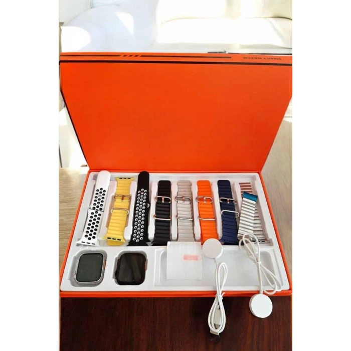 VipMarketim Akıllı Saat 7 Kordonlu MetalPlastik Ve Hasır Kordon Seçeneği