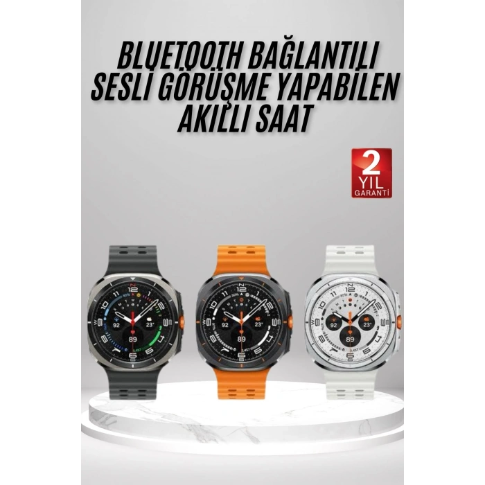 VipMarketim Akıllı Saat Amoled Ekran Bluetooth Bağlantılı Sağlık Takibi GPS Uyumlu