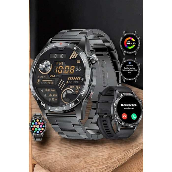 VipMarketim Akıllı Saat Arama Cevaplayan Titreşim Özelliğiyle Bildirim Görebilen