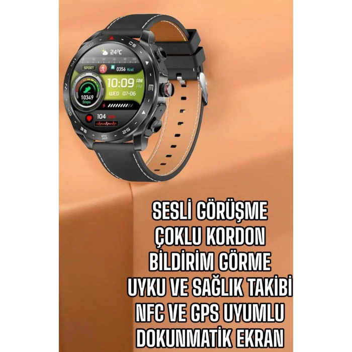 VipMarketim Akıllı Saat Bildirim Görme Sesli Görüşme Çoklu Kordon GPS Takibi