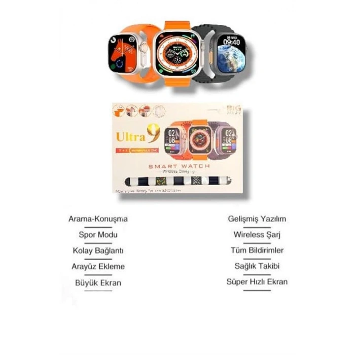 VipMarketim Akıllı Saat Bluetooth Araması Spor Modları ve Sağlık İzleme ile Hayatınızı Kolaylaştıran Akıllı Saat