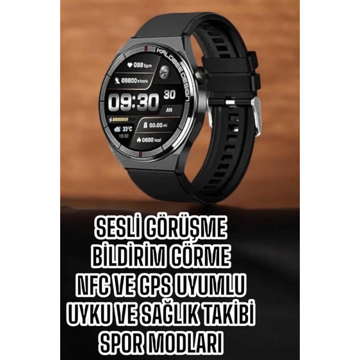 VipMarketim Akıllı Saat Bluetooth Bağlantılı Amoled Ekran Uyku ve Sağlık Takibi