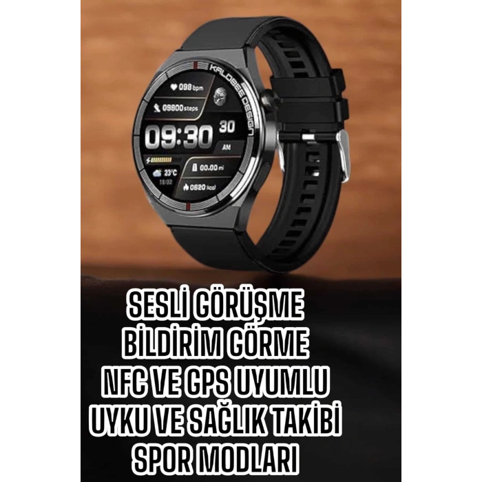 VipMarketim Akıllı Saat Bluetooth Bağlantılı Amoled Ekran Uyku ve Sağlık Takibi