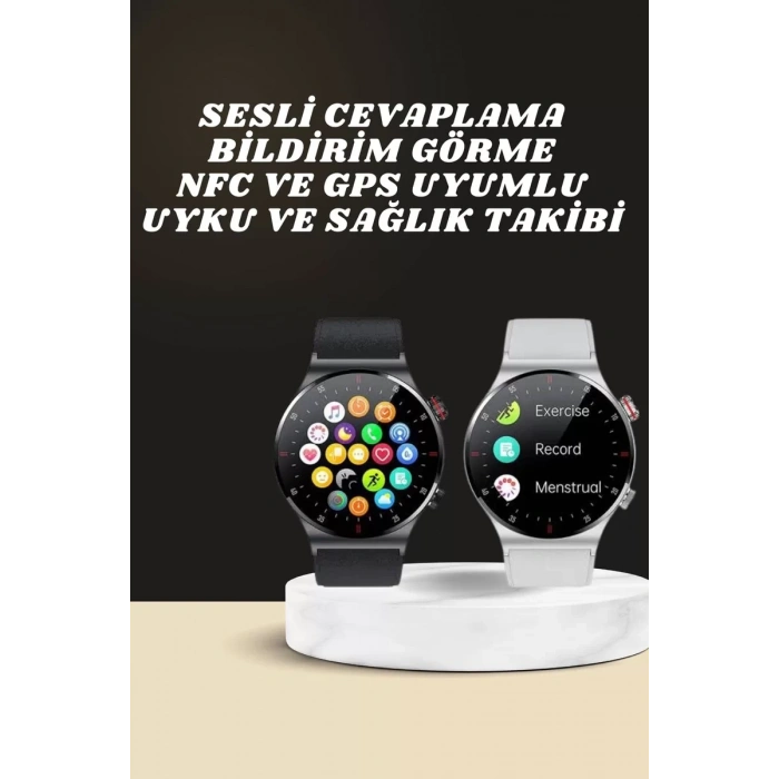 VipMarketim Akıllı Saat Çoklu Kordon Seçeneği Amoled Ekran Çok Fonksiyonlu Bluetooth Bağlantılı Yeni Nesil