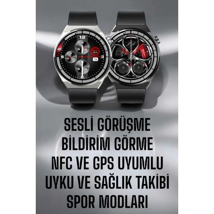 VipMarketim Akıllı Saat GPS VE NFC Özelliği Sesli Görüşme Dokunmstik Ekran