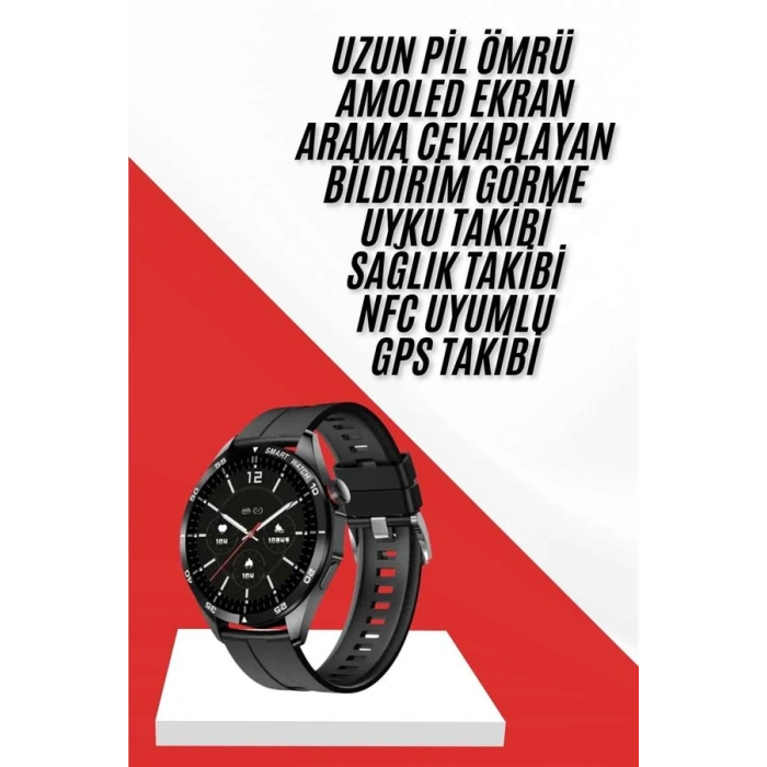 VipMarketim Akıllı Saat Ios Ve Android Tüm Telefonlara Uyumlu Çok Fonksiyonlu Amoled Ekran