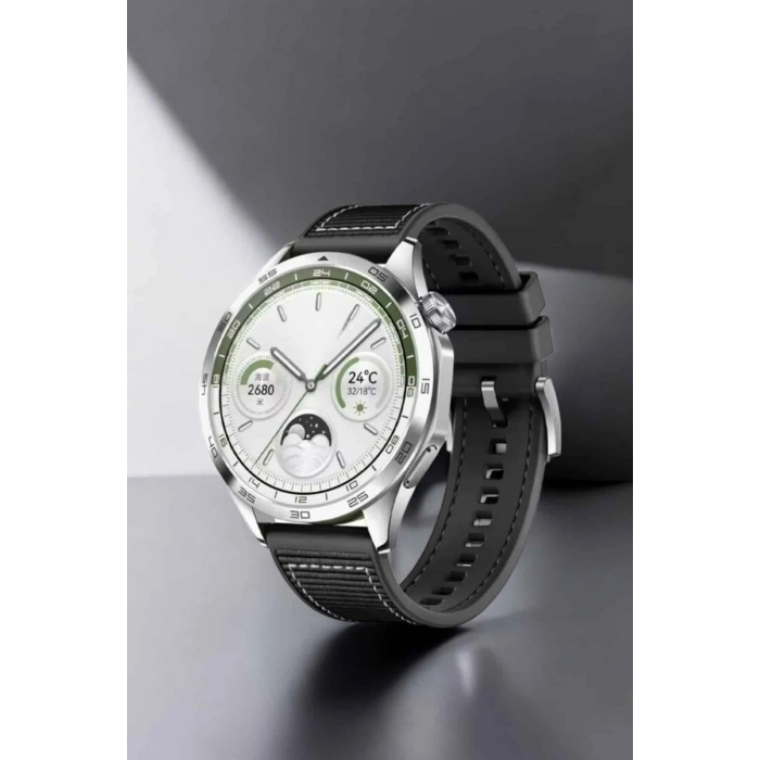 VipMarketim Akıllı Saat Metal Kordonlu GPS ve NFC Uyumlu Arama Cevaplayan