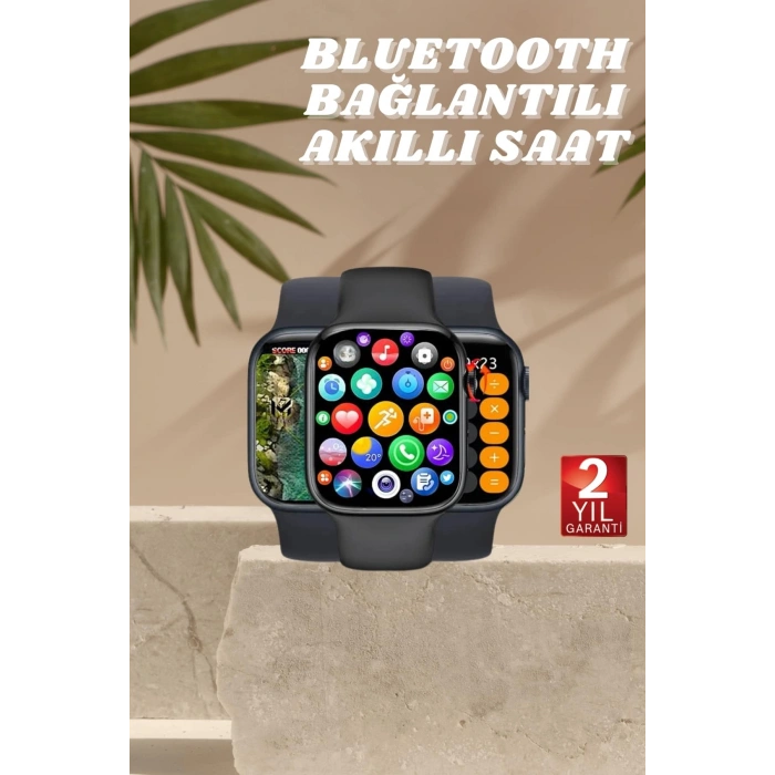 VipMarketim Akıllı Saat Nabız Ölçebilen Adımsayar Kalori Hesaplama Tema Değiştirme GPS Uyumlu