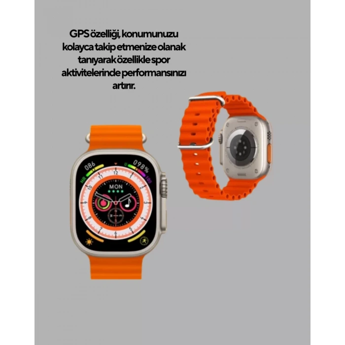 VipMarketim Akıllı Saat – Nabız Ölçer Uyku Takibi GPS Suya Dayanıklı Tasarım