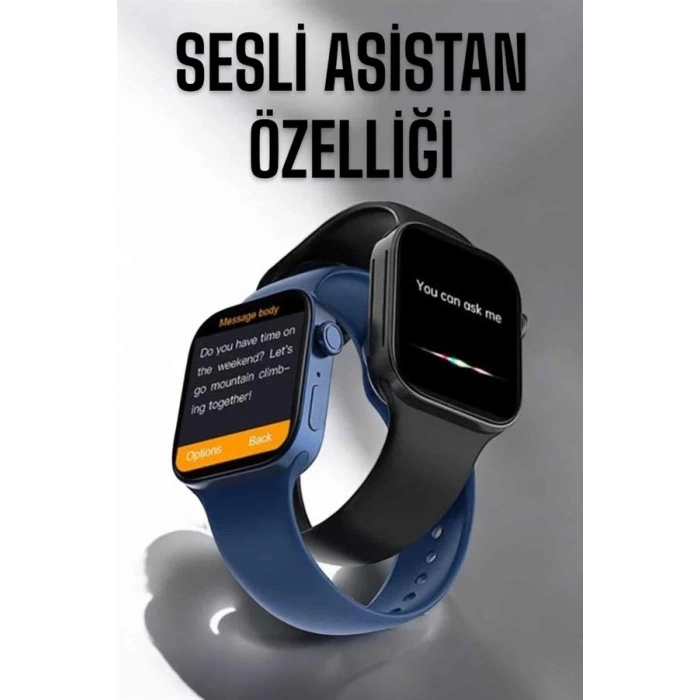 VipMarketim Akıllı Saat Tema Değiştirme Bluetooth Bağlantılı Arama Cevaplayan