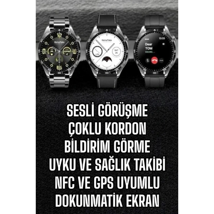 VipMarketim Akıllı Saat Titreşimli Amoled Ekran Uyku ve Sağlık Takibi Sesli Görüşme