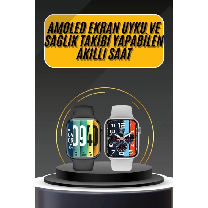 VipMarketim Akıllı Saat Yeni Nesil Android ve İOS Uyumlu Titreşim Modlu Alarm Kronometre