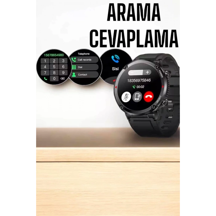 VipMarketim Akıllı Saat Yeni Nesil Bluetooth Bağlantılı Uyku ve Sağlık Takibi NFC ve GPS